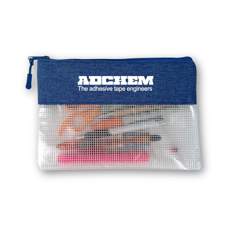 Heathered Clear Accessory Pouch, customizable by National King Signs