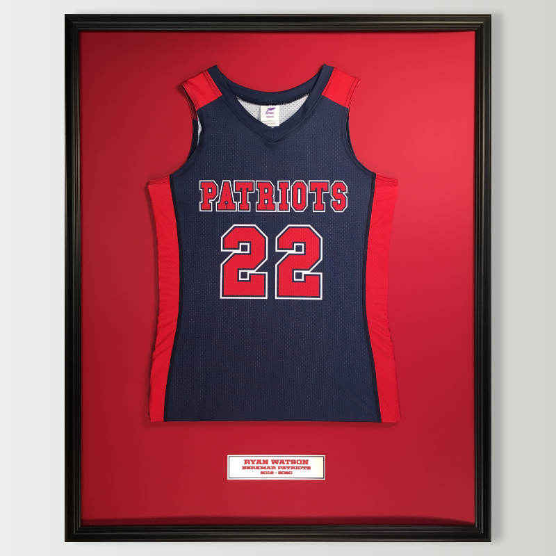 Standard Jersey Display Frame, 32 x 40 Inches, customizable by National King Signs