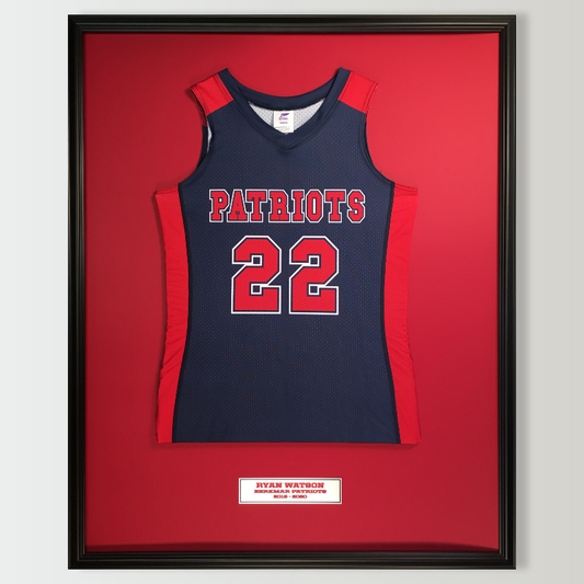 Standard Jersey Display Frame, 32 x 40 Inches, customizable by National King Signs