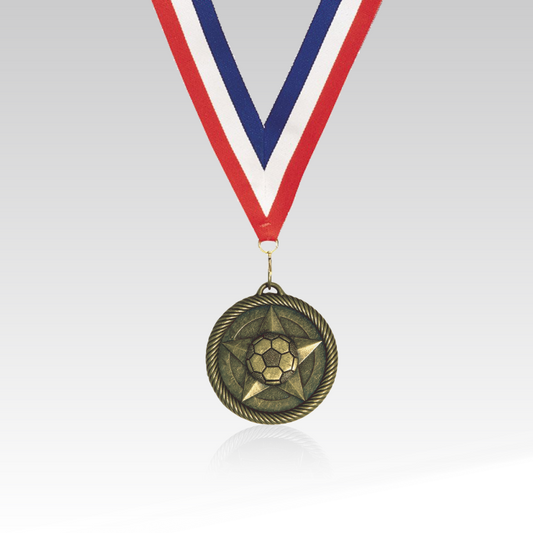 Star Soccer Value Medal, customizable by National King Signs