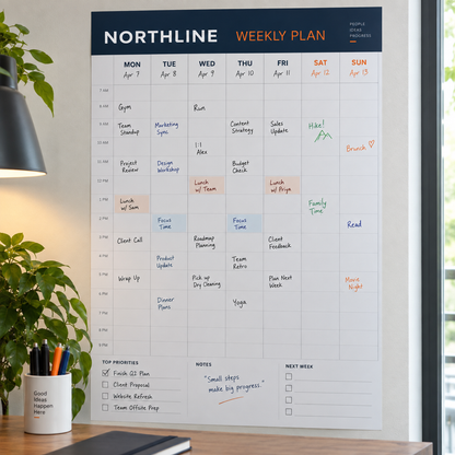 Illustrative Custom Dry-Erase Wall Graphic custom-design mockup; final specification confirmed before order acceptance.