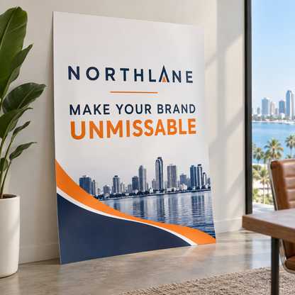 Illustrative Custom Matte Popup Poster custom-design mockup; final specification confirmed before order acceptance.