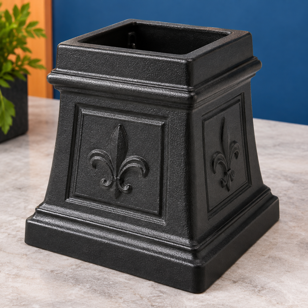 Illustrative Decorative Mailbox Post Cuff custom-design mockup; final specification confirmed before order acceptance.