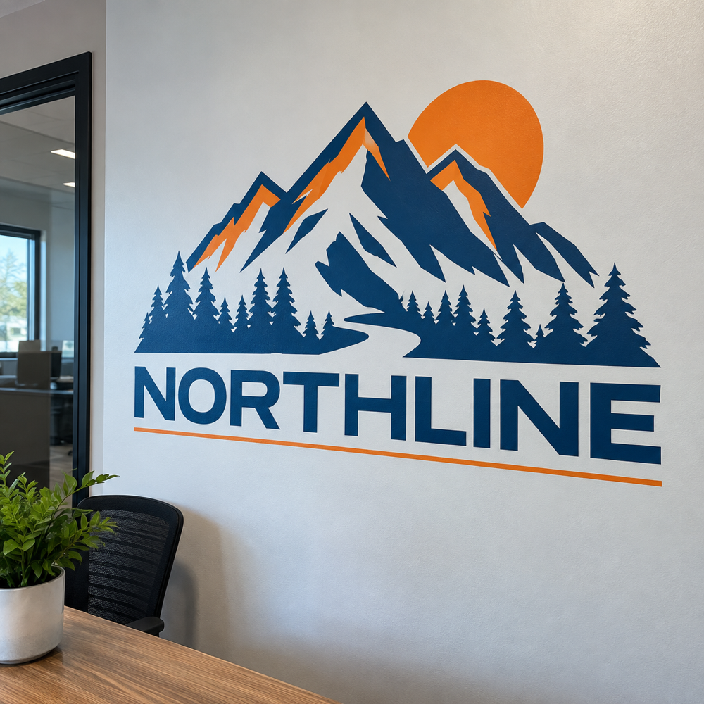 Illustrative Custom Wall Decal custom-design mockup; final specification confirmed before order acceptance.