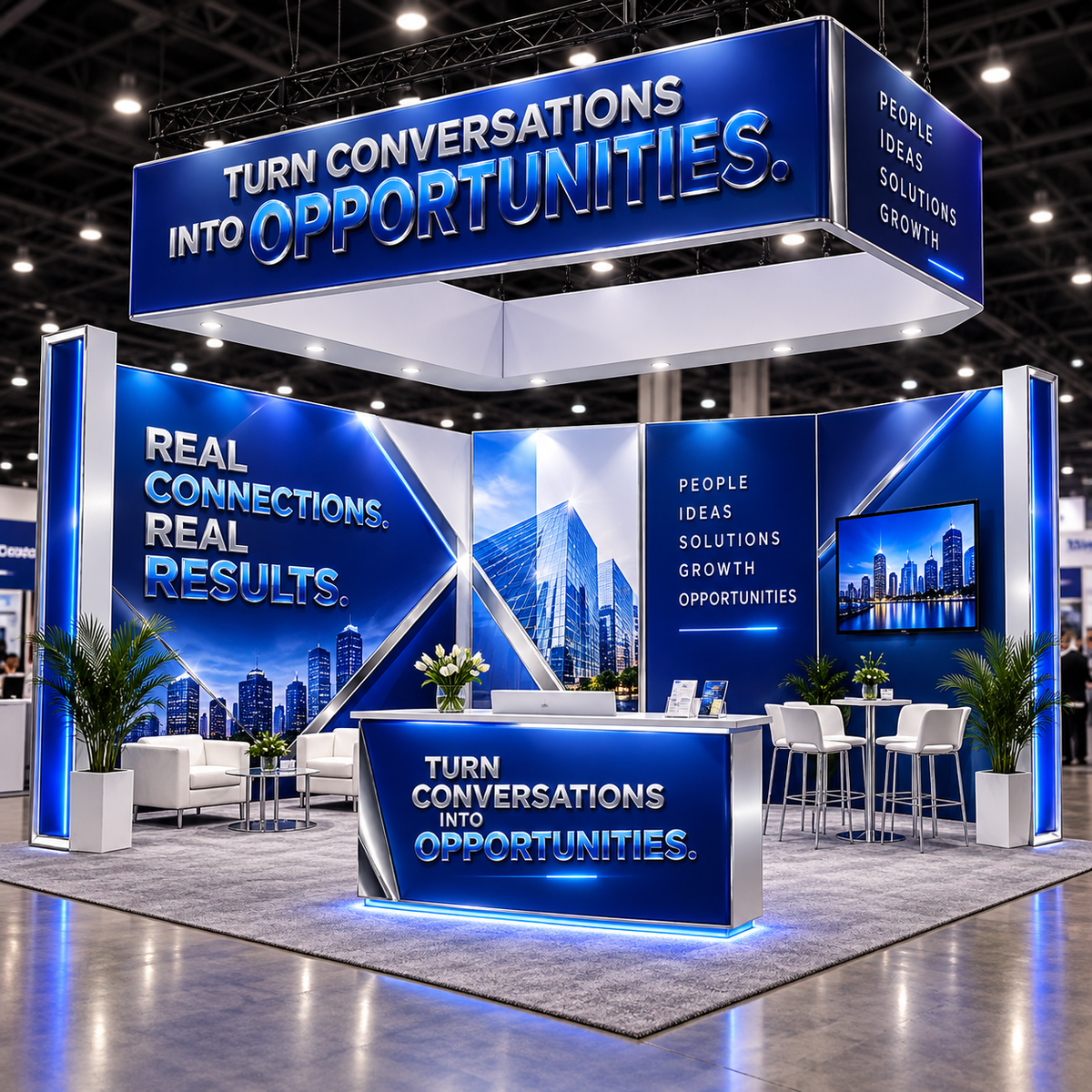20 x 20 Premium Tradeshow Kit creative customization concept