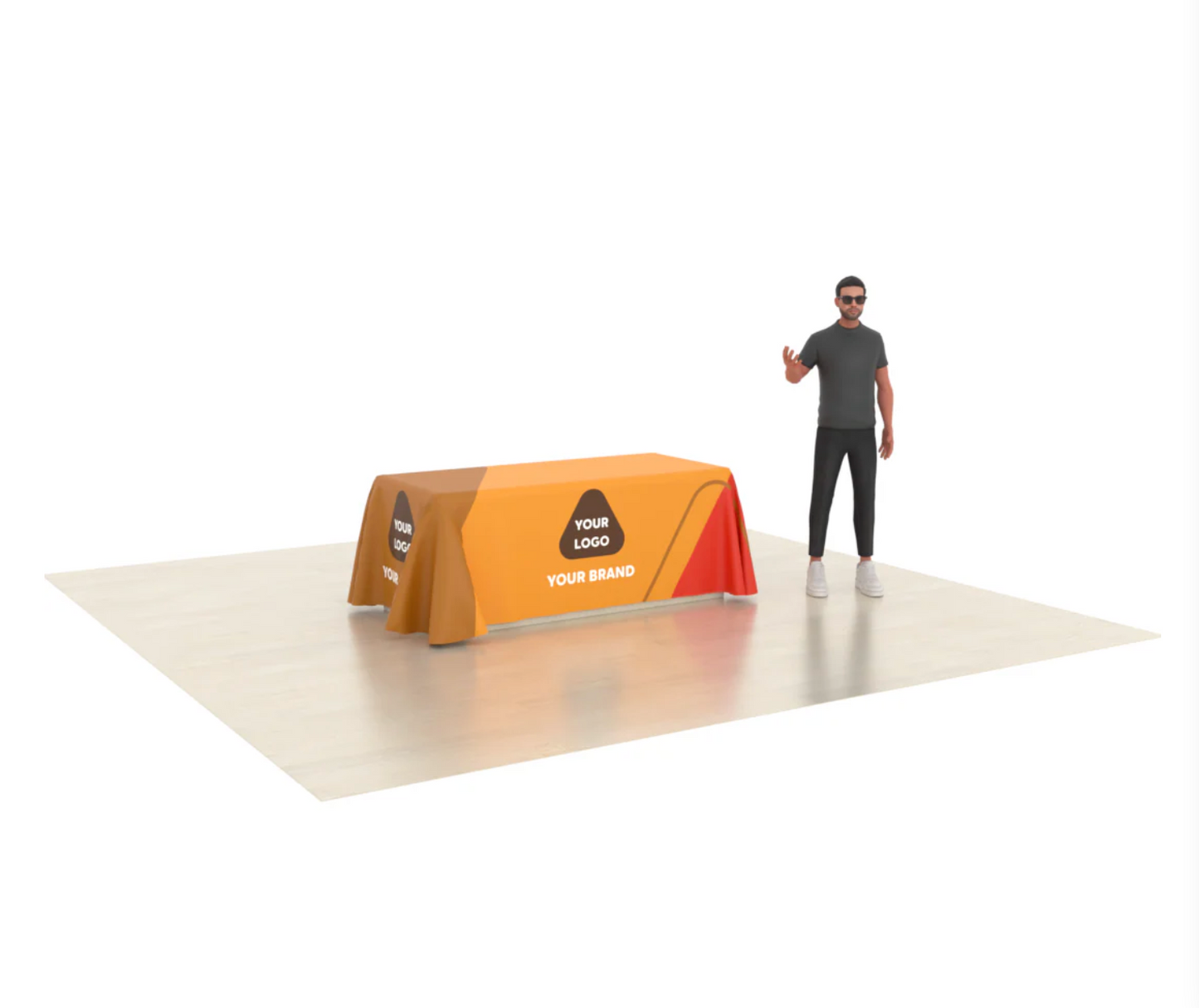 Premium Table Throw (Full-Color Dye Sublimation, Full Bleed)