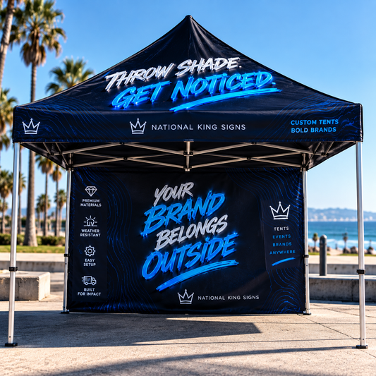 10 x 15 custom canopy and back wall package with open sides and no table