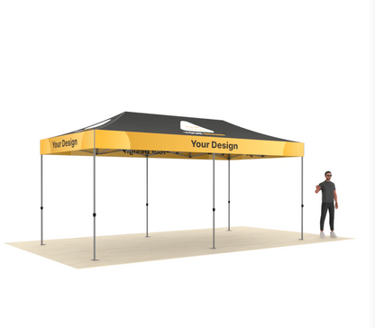 Premium Aluminum (Silver)20' Event Tent Kit (Full-Bleed Dye Sublimation)