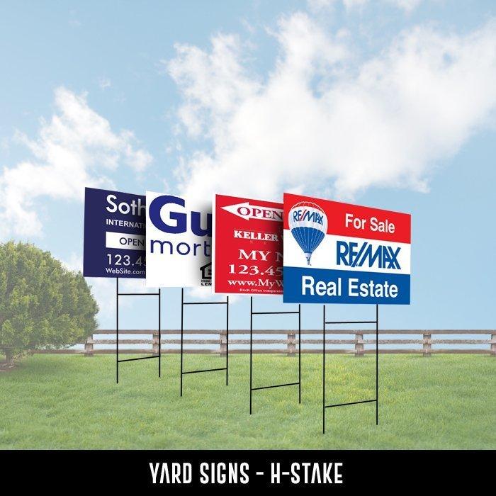 Yard Sign and H-Stake, view 4